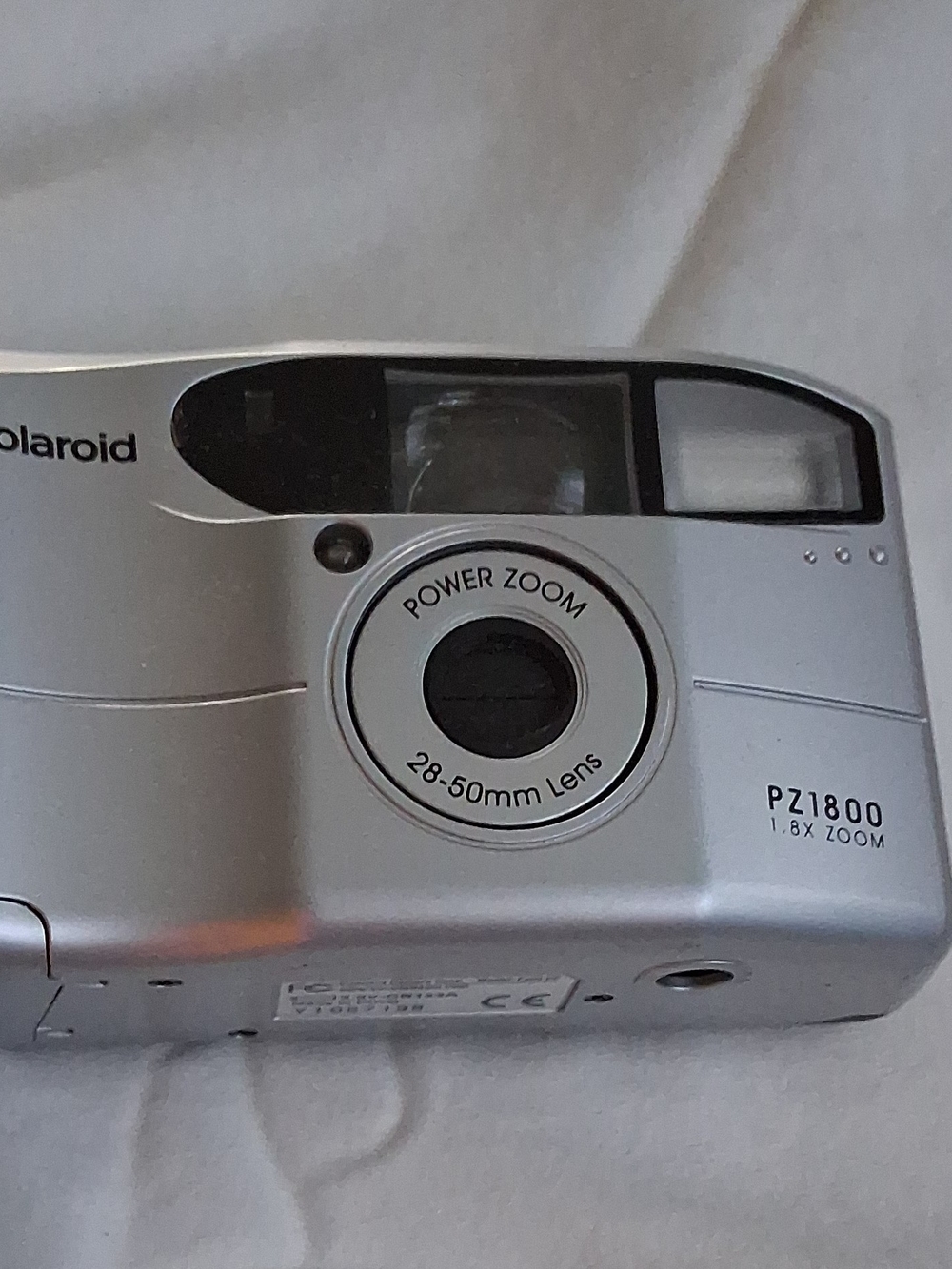 Polaroid PZ1800 Silver 1.8X Zoom 28-50mm Film Camera